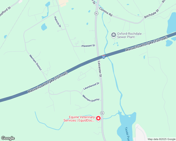 map of restaurants, bars, coffee shops, grocery stores, and more near 22 Marcam Village Road in Oxford