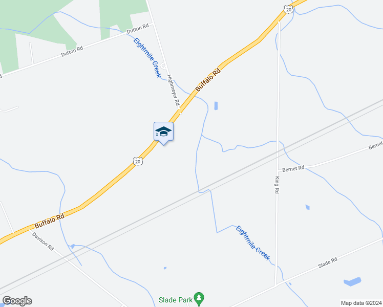 map of restaurants, bars, coffee shops, grocery stores, and more near 7943 Buffalo Road in Harborcreek
