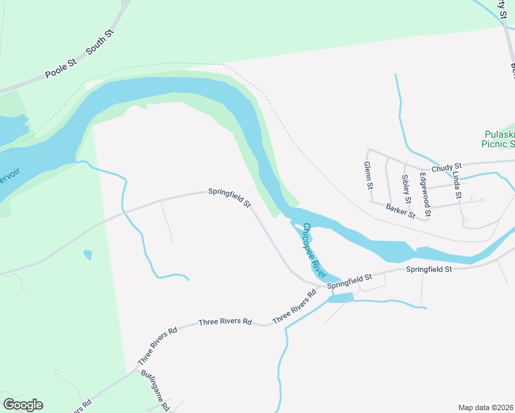 map of restaurants, bars, coffee shops, grocery stores, and more near 403 Springfield Street in Palmer