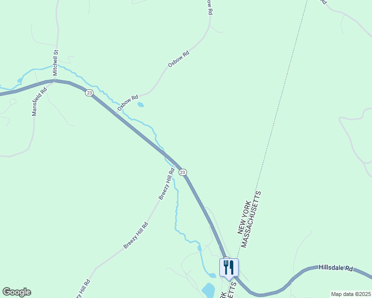 map of restaurants, bars, coffee shops, grocery stores, and more near 3256-3258 Highway 23 in Hillsdale