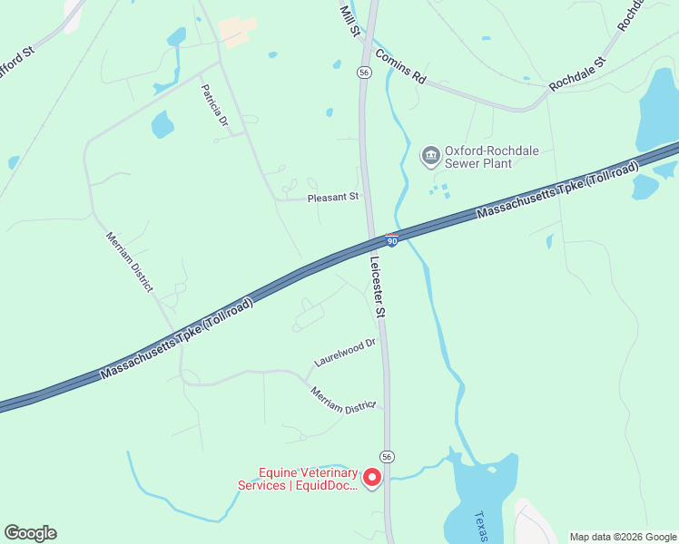 map of restaurants, bars, coffee shops, grocery stores, and more near 22 Marcam Village Road in Oxford