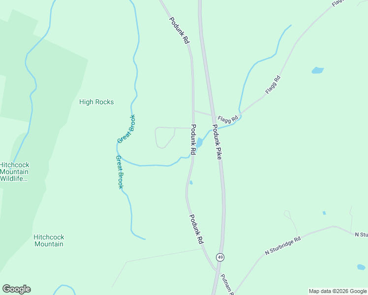 map of restaurants, bars, coffee shops, grocery stores, and more near 784 Podunk Road in East Brookfield