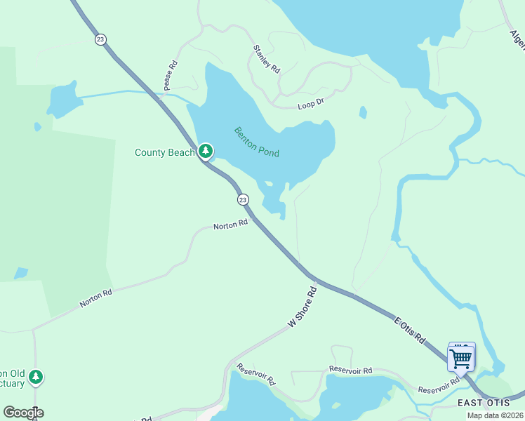 map of restaurants, bars, coffee shops, grocery stores, and more near 1469 Massachusetts 23 in Otis