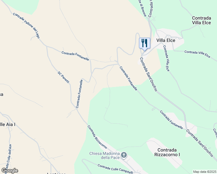 map of restaurants, bars, coffee shops, grocery stores, and more near 16 Contrada Fontanelle in Provincia di Chieti