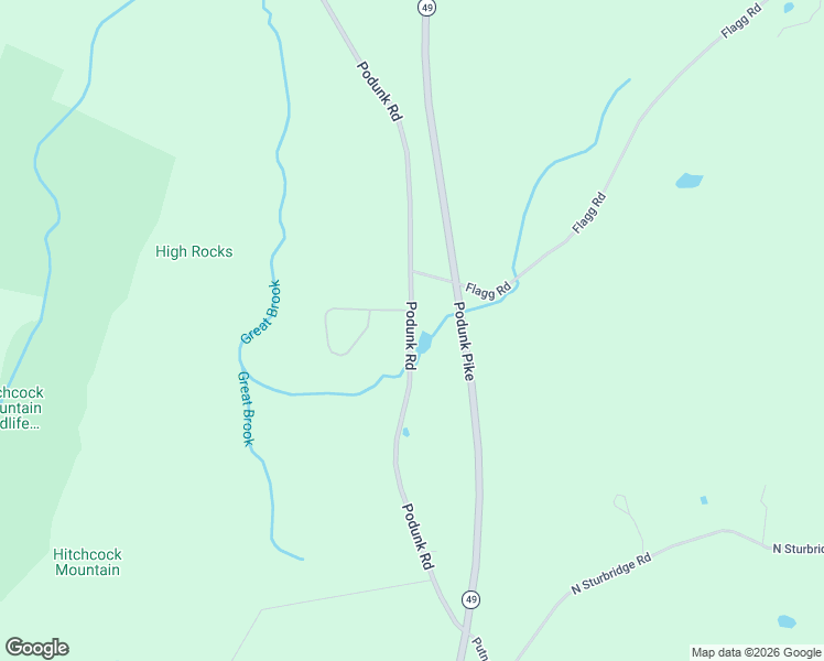 map of restaurants, bars, coffee shops, grocery stores, and more near 784 Podunk Road in East Brookfield