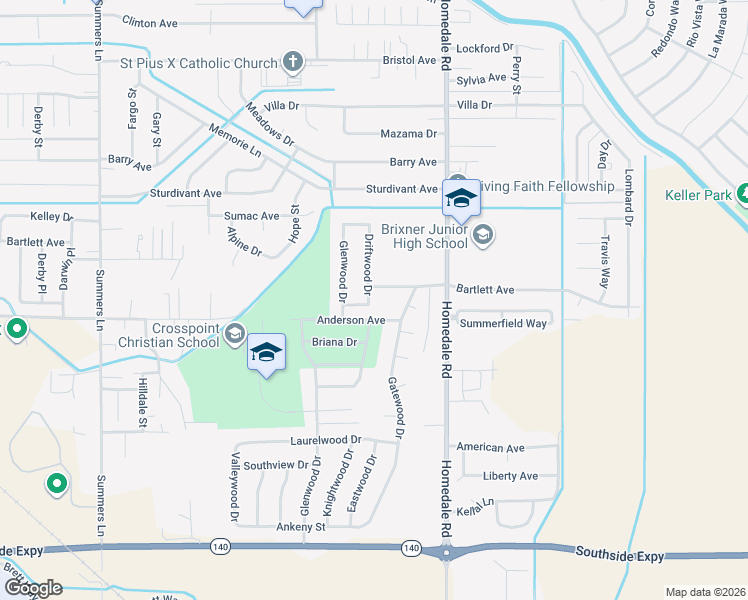 map of restaurants, bars, coffee shops, grocery stores, and more near 4880 Driftwood Drive in Klamath Falls