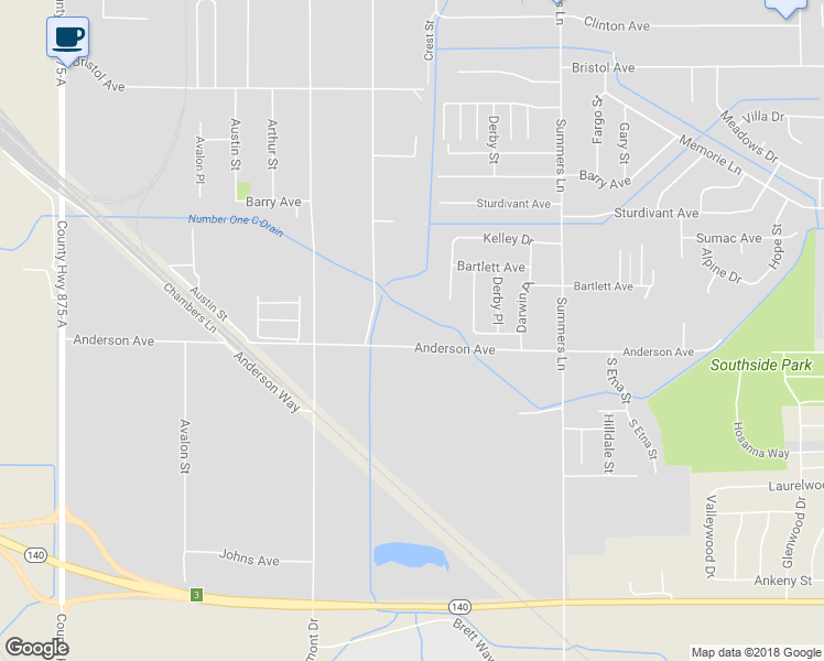 map of restaurants, bars, coffee shops, grocery stores, and more near 3709 Anderson Avenue in Klamath Falls