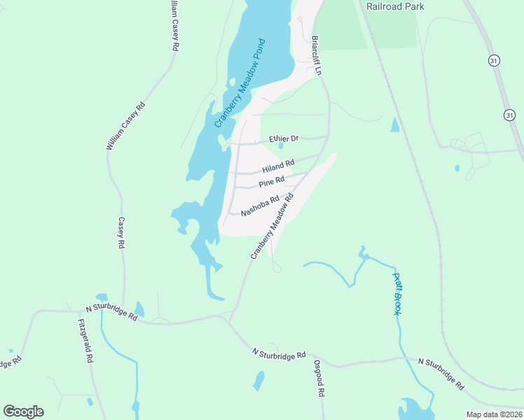 map of restaurants, bars, coffee shops, grocery stores, and more near 37 Nashoba Road in Charlton