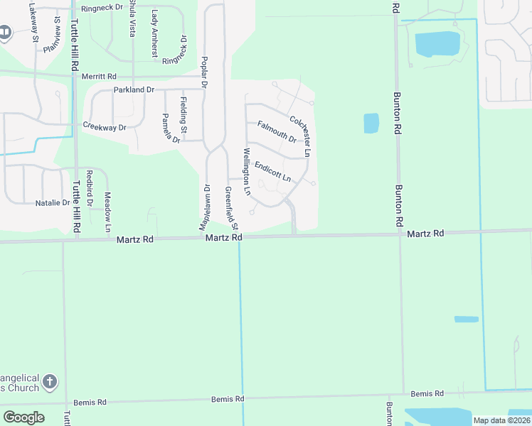 map of restaurants, bars, coffee shops, grocery stores, and more near 7378 Wellington Lane in Ypsilanti