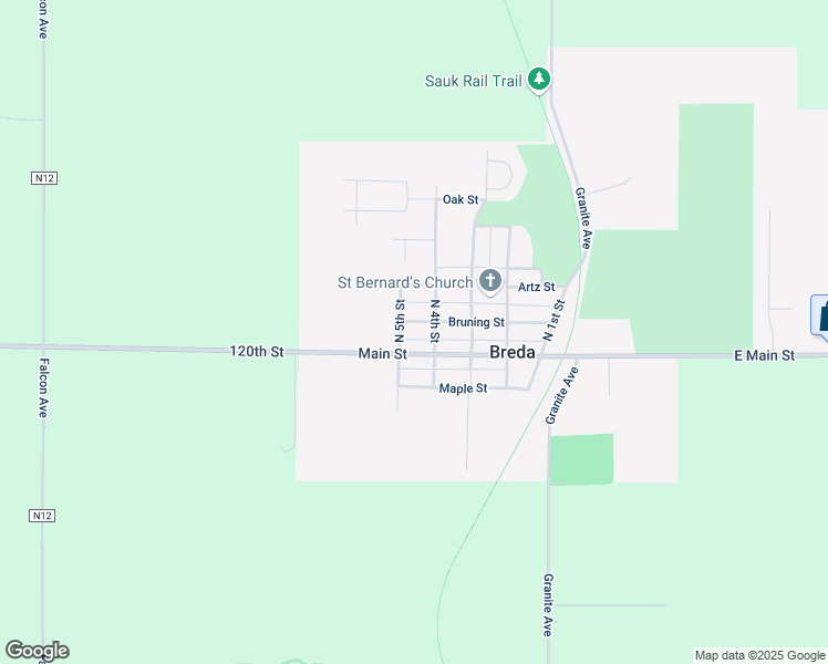 map of restaurants, bars, coffee shops, grocery stores, and more near 500-502 Main St in Breda
