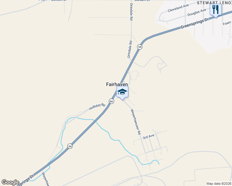 map of restaurants, bars, coffee shops, grocery stores, and more near in Klamath County