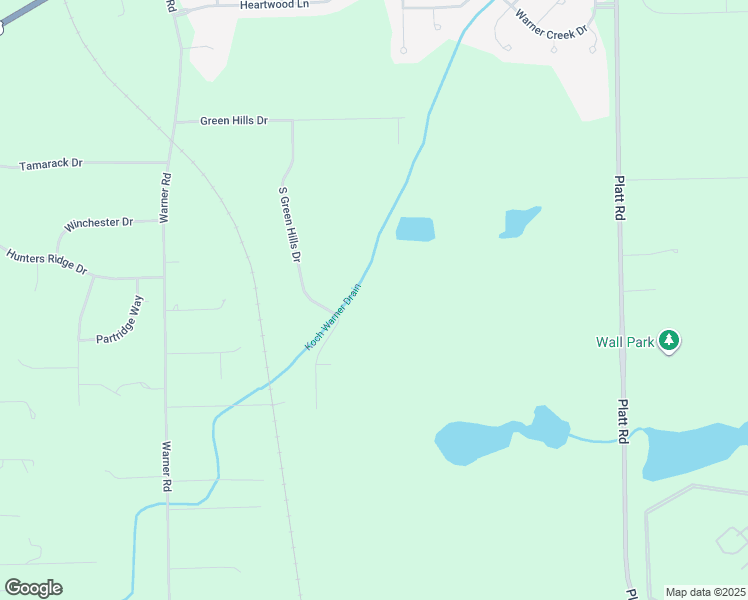 map of restaurants, bars, coffee shops, grocery stores, and more near 7241 South Green Hills Drive in Saline
