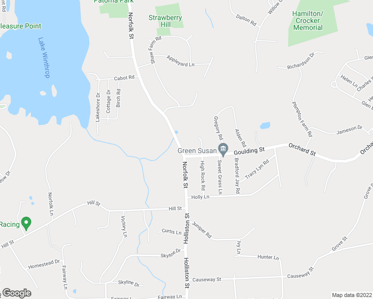 map of restaurants, bars, coffee shops, grocery stores, and more near 634 Norfolk Street in Holliston