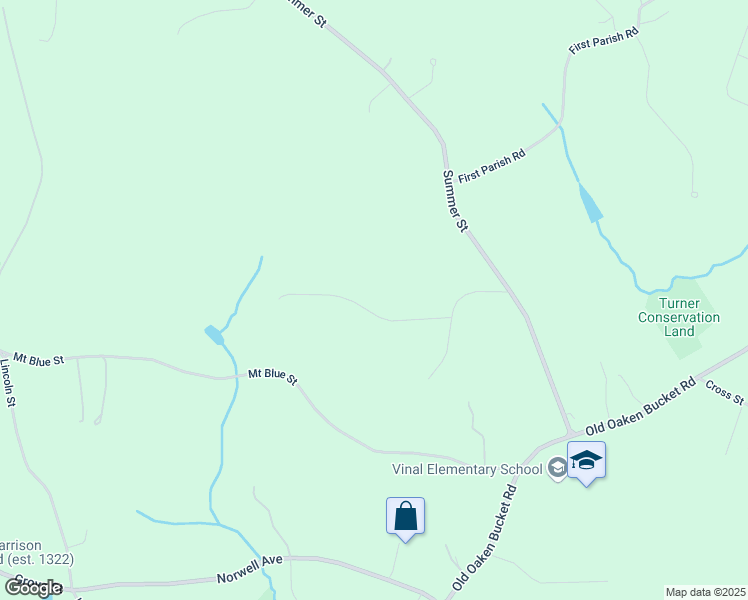 map of restaurants, bars, coffee shops, grocery stores, and more near 52 Captain Vinal Way in Norwell