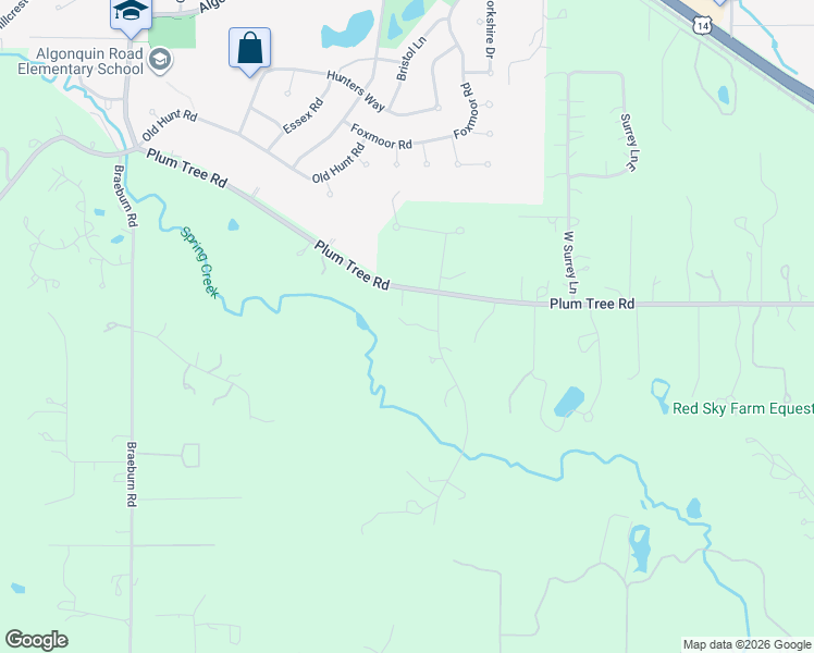 map of restaurants, bars, coffee shops, grocery stores, and more near 1001 Plum Tree Road in Barrington