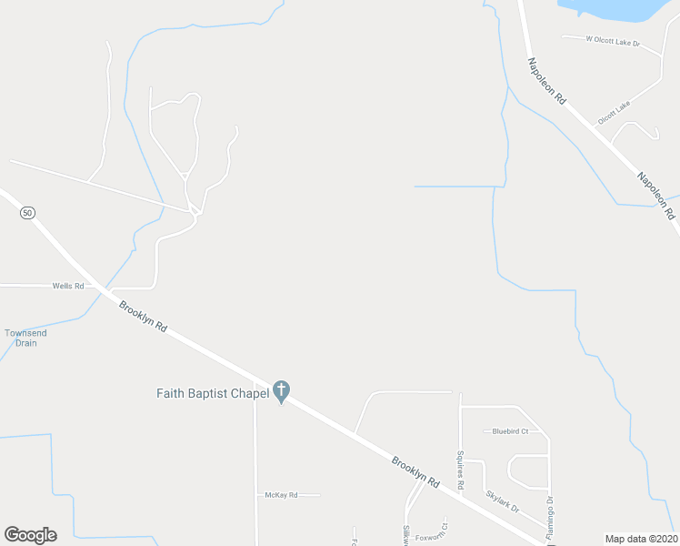 map of restaurants, bars, coffee shops, grocery stores, and more near 6360 Brooklyn Road in Jackson