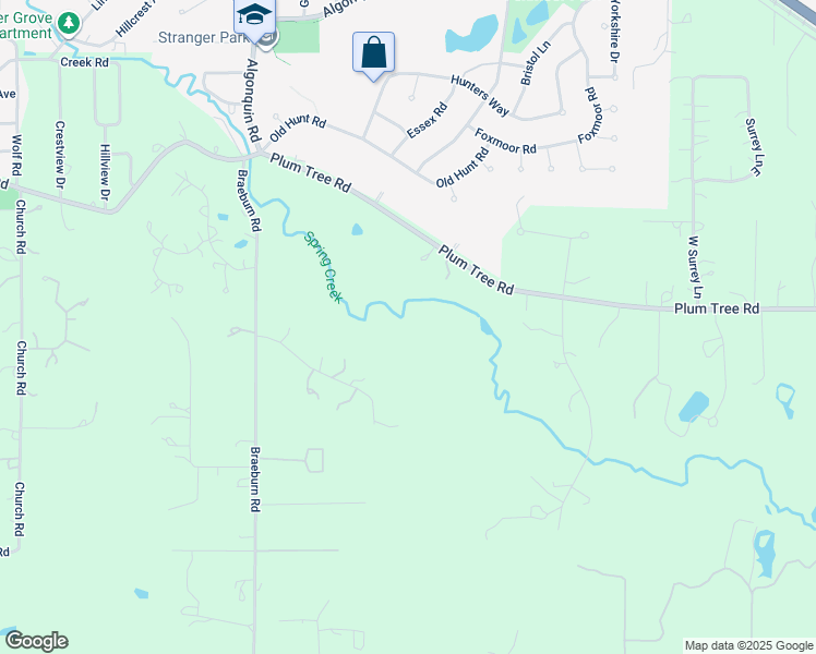 map of restaurants, bars, coffee shops, grocery stores, and more near 1201 Plum Tree Road in Barrington