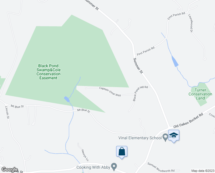 map of restaurants, bars, coffee shops, grocery stores, and more near 52 Captain Vinal Way in Norwell