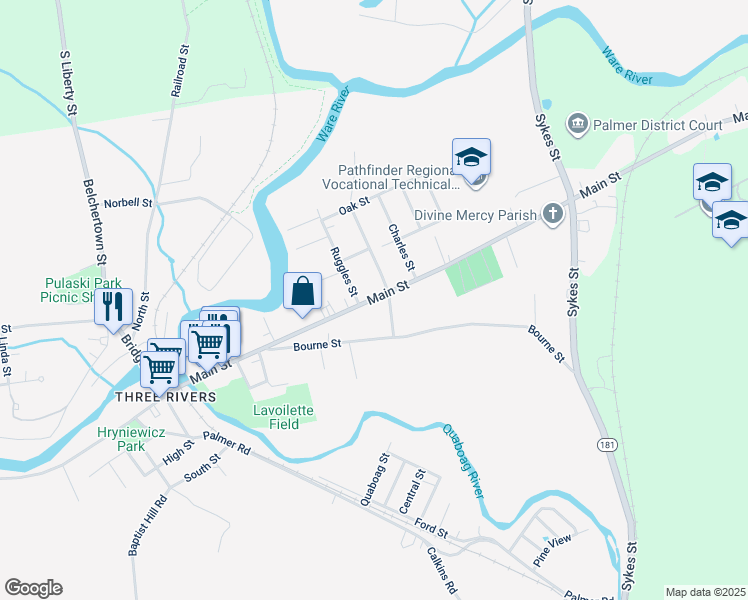 2214 Main Street, Palmer MA Walk Score