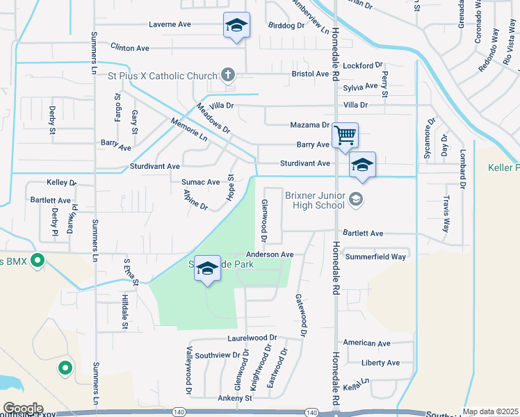 map of restaurants, bars, coffee shops, grocery stores, and more near 4764 Glenwood Drive in Klamath Falls