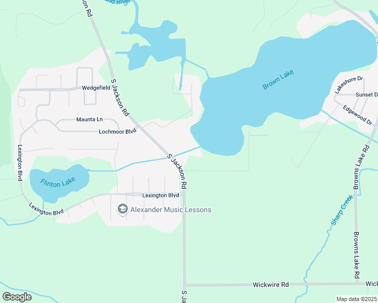 map of restaurants, bars, coffee shops, grocery stores, and more near 5535 South Jackson Road in Jackson