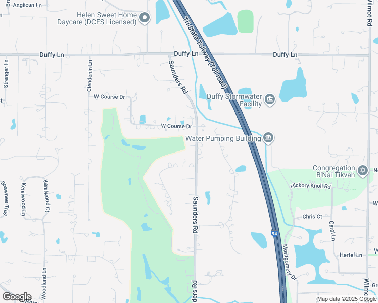 map of restaurants, bars, coffee shops, grocery stores, and more near 1700 Saunders Rd in Riverwoods