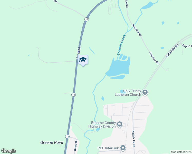 map of restaurants, bars, coffee shops, grocery stores, and more near 13901 South Ih 35 in Binghamton