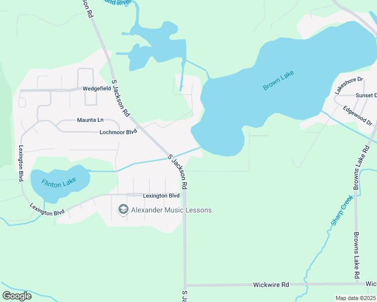 map of restaurants, bars, coffee shops, grocery stores, and more near 5535 South Jackson Road in Jackson