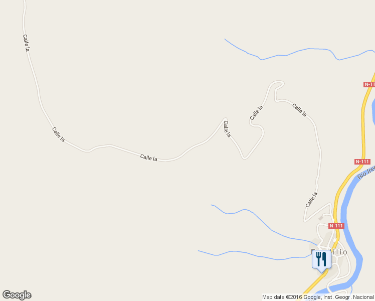 map of restaurants, bars, coffee shops, grocery stores, and more near Calle la in Pradillo