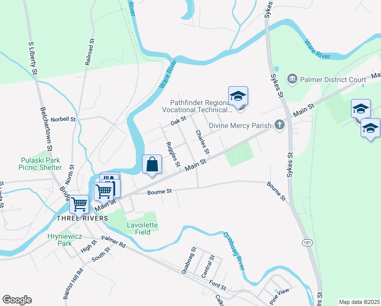 Pleasant Street, Palmer Town MA Walk Score