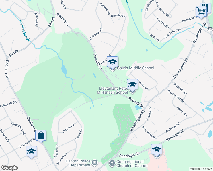 map of restaurants, bars, coffee shops, grocery stores, and more near in Canton