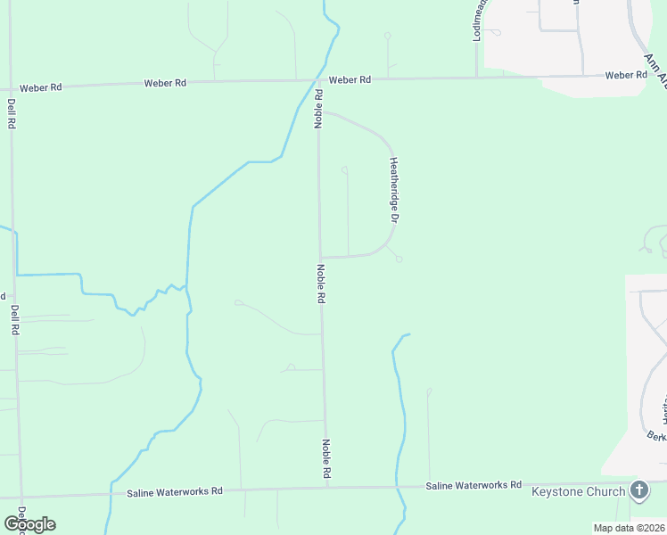 map of restaurants, bars, coffee shops, grocery stores, and more near 6969 Heatheridge Drive in Saline
