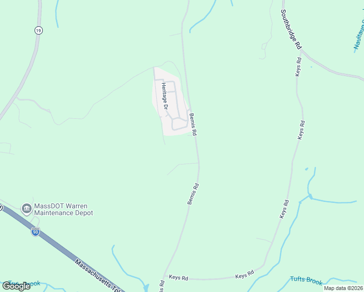 map of restaurants, bars, coffee shops, grocery stores, and more near 778 Bemis Road in West Brookfield