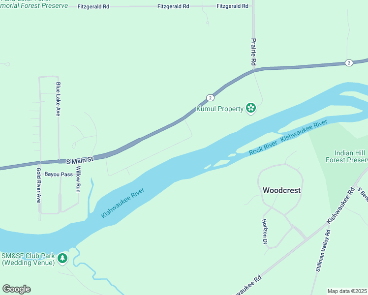 map of restaurants, bars, coffee shops, grocery stores, and more near 9910 Silver Creek Road in Rockford