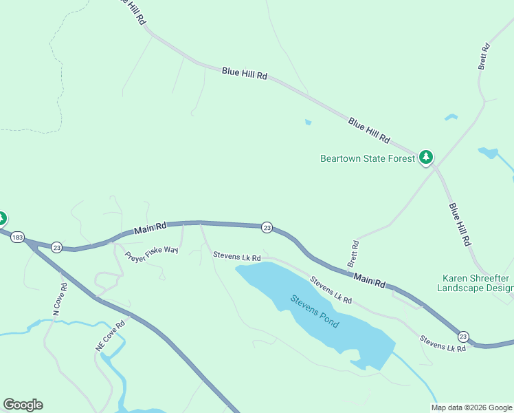 map of restaurants, bars, coffee shops, grocery stores, and more near Main Road in Great Barrington