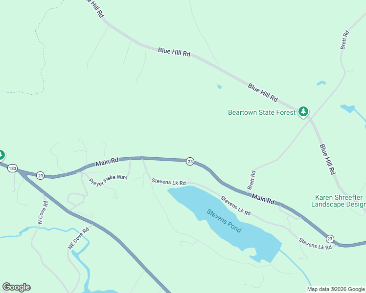 map of restaurants, bars, coffee shops, grocery stores, and more near Main Road in Great Barrington