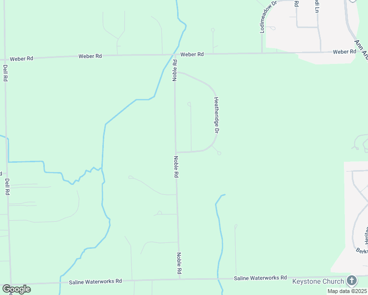 map of restaurants, bars, coffee shops, grocery stores, and more near 6969 Heatheridge Drive in Saline