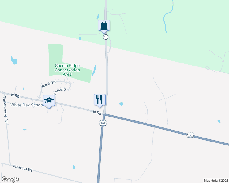 map of restaurants, bars, coffee shops, grocery stores, and more near 1295 Southampton Road in Westfield