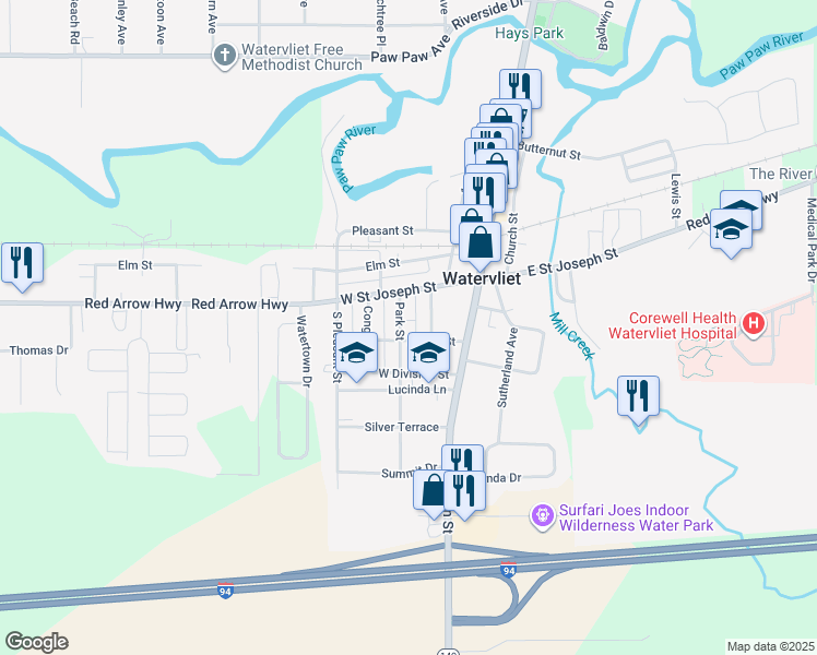229 Park Street, Watervliet MI Walk Score