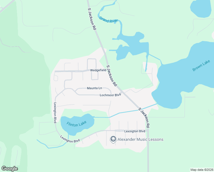 map of restaurants, bars, coffee shops, grocery stores, and more near 5242 South Jackson Road in Jackson