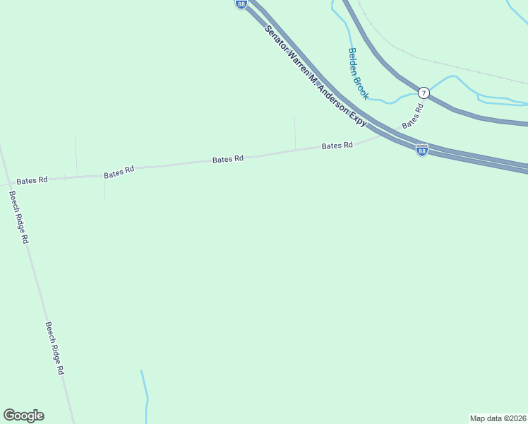 map of restaurants, bars, coffee shops, grocery stores, and more near 174 Bates Road in Harpursville