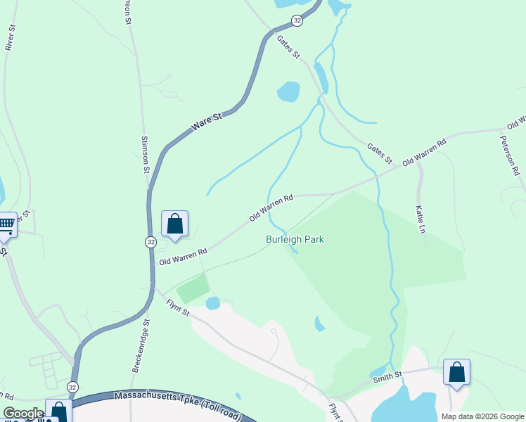 map of restaurants, bars, coffee shops, grocery stores, and more near 42-164 Old Warren Rd in Palmer