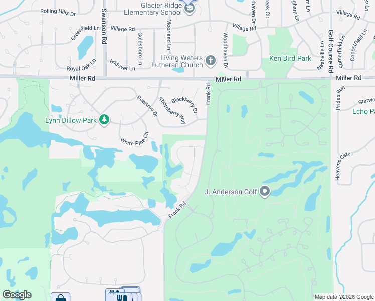 map of restaurants, bars, coffee shops, grocery stores, and more near 3871 Willow View Drive in Lake in the Hills
