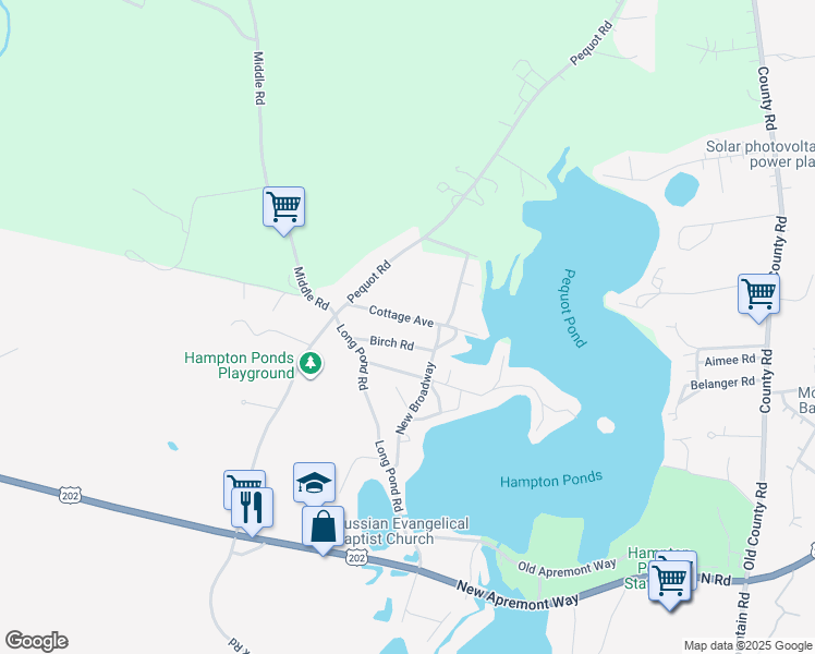 map of restaurants, bars, coffee shops, grocery stores, and more near 10 Cottage Avenue in Westfield