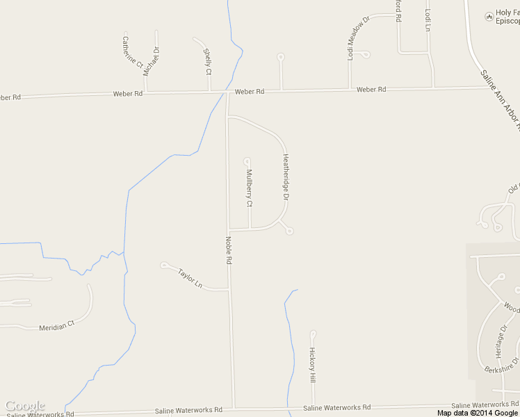 map of restaurants, bars, coffee shops, grocery stores, and more near 6893 Mullberry Court in Saline