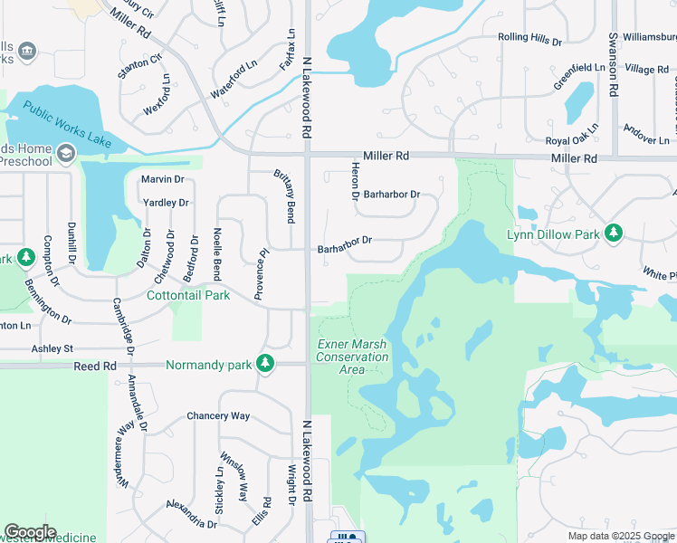 map of restaurants, bars, coffee shops, grocery stores, and more near 4630 Mackinac Street in Lake in the Hills