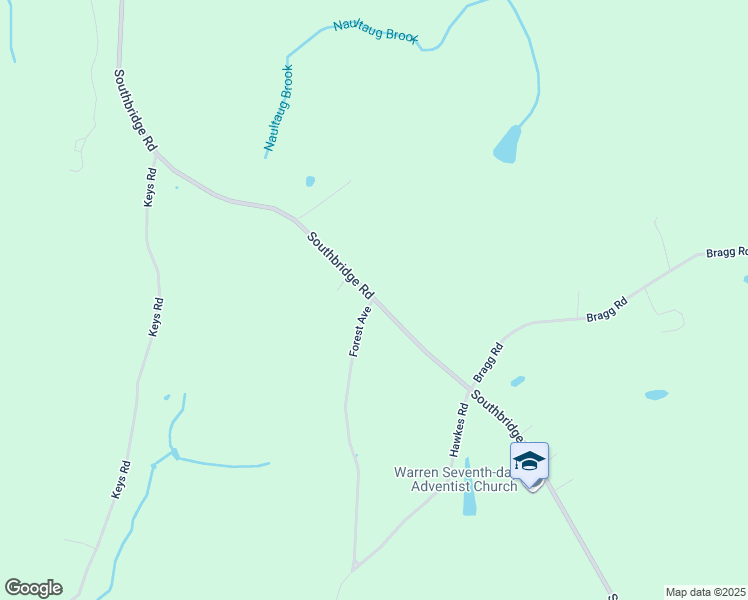 map of restaurants, bars, coffee shops, grocery stores, and more near 1300 Southbridge Road in West Brookfield