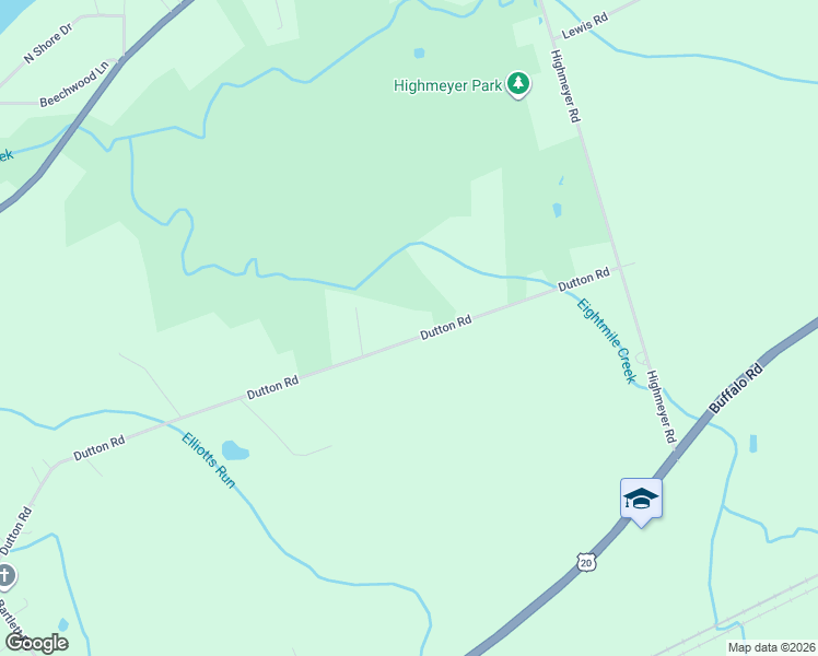 map of restaurants, bars, coffee shops, grocery stores, and more near 7674 Dutton Rd in Erie