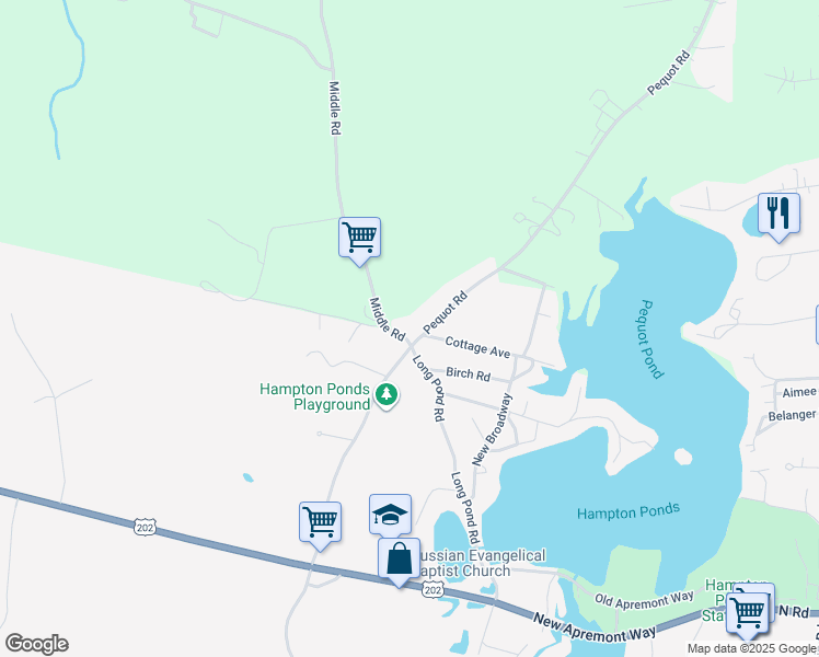 map of restaurants, bars, coffee shops, grocery stores, and more near 141 Old Stage Road in Westfield