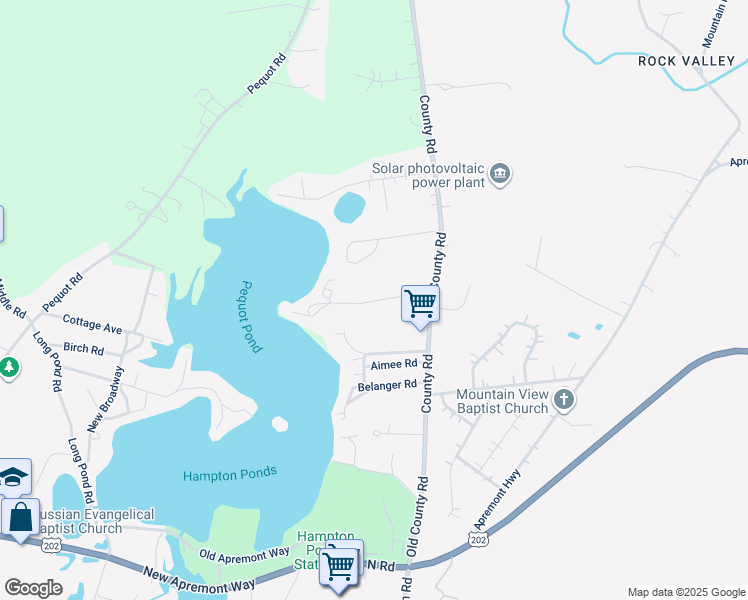 map of restaurants, bars, coffee shops, grocery stores, and more near 22 Freyer Road in Southampton